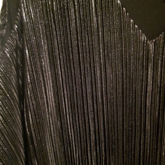 🆕 Signature by Reitmans Dark Silver & Black Metallic Shimmer Dress Size 2X - Picture 8 of 9